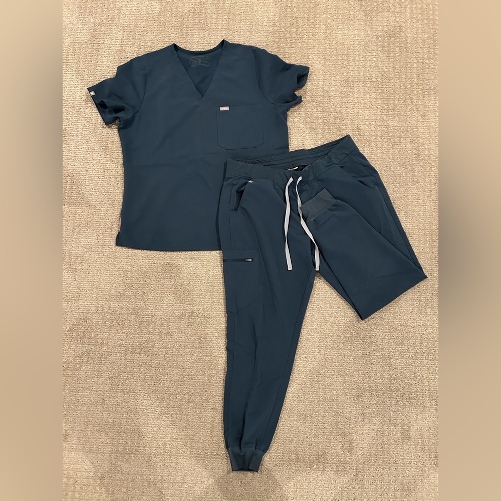 Figs Scrubs Set - Dark Harbor